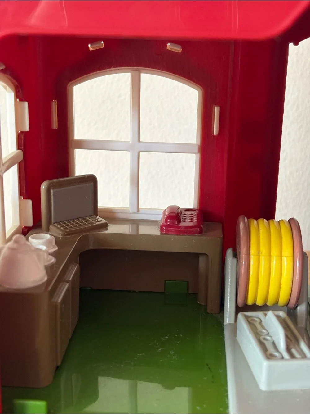 Vintage Step 2 Main Street Village Firehouse Playset & 3 Fire Truck Toys